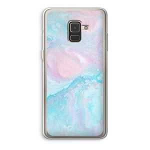 CaseCompany Fantasie pastel: Samsung Galaxy A8 (2018) Transparant Hoesje