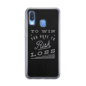 CaseCompany Risk loss: Samsung Galaxy A40 Transparant Hoesje