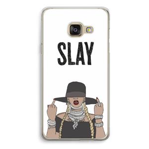 CaseCompany Slay All Day: Samsung A3 (2017) Transparant Hoesje