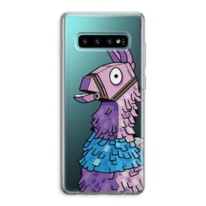 CaseCompany Lama: Samsung Galaxy S10 Plus Transparant Hoesje