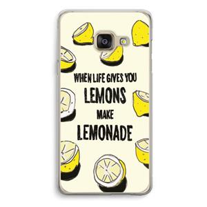 CaseCompany Lemonade: Samsung A3 (2017) Transparant Hoesje