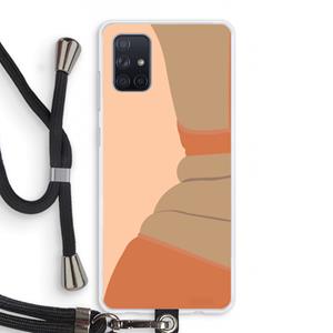 CaseCompany Bikini: Samsung Galaxy A71 Transparant Hoesje met koord