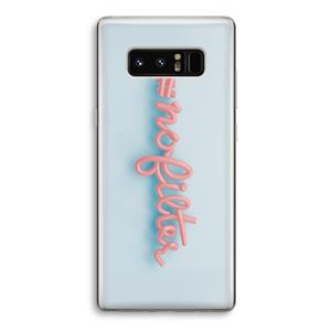 CaseCompany nofilter: Samsung Galaxy Note 8 Transparant Hoesje