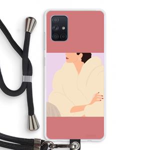 CaseCompany Cosy: Samsung Galaxy A71 Transparant Hoesje met koord