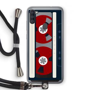 CaseCompany Here's your tape: Samsung Galaxy A11 Transparant Hoesje met koord