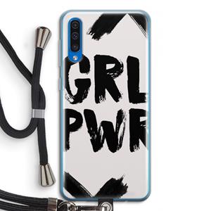 CaseCompany Girl Power #2: Samsung Galaxy A50 Transparant Hoesje met koord