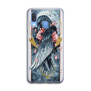 CaseCompany Golden Raven: Samsung Galaxy A40 Transparant Hoesje