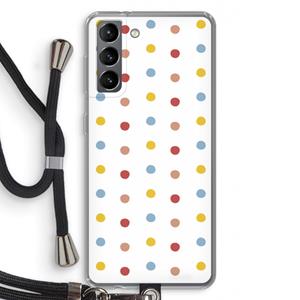 CaseCompany Bollen: Samsung Galaxy S21 Transparant Hoesje met koord