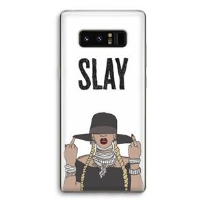 CaseCompany Slay All Day: Samsung Galaxy Note 8 Transparant Hoesje