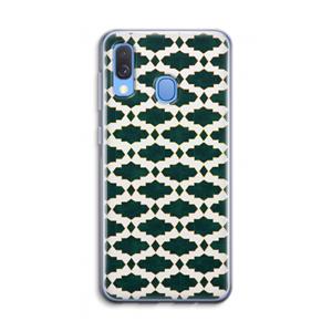 CaseCompany Moroccan tiles: Samsung Galaxy A40 Transparant Hoesje