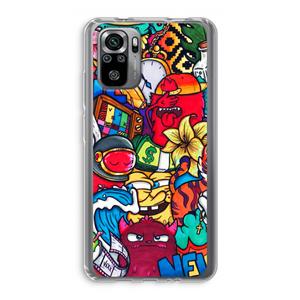 CaseCompany No Rules: Xiaomi Redmi Note 10S Transparant Hoesje