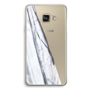 CaseCompany Gestreepte marmer: Samsung A3 (2017) Transparant Hoesje
