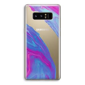 CaseCompany Zweverige regenboog: Samsung Galaxy Note 8 Transparant Hoesje