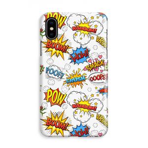 CaseCompany Pow Smack: iPhone X Volledig Geprint Hoesje
