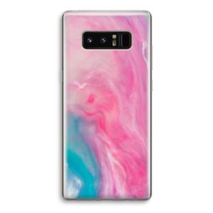 CaseCompany Roze explosie: Samsung Galaxy Note 8 Transparant Hoesje