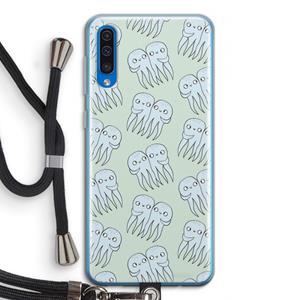 CaseCompany Octopussen: Samsung Galaxy A50 Transparant Hoesje met koord