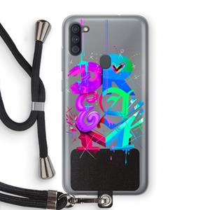 CaseCompany Dream: Samsung Galaxy A11 Transparant Hoesje met koord