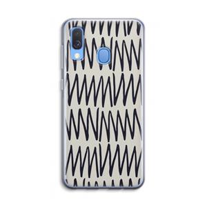 CaseCompany Marrakech Zigzag: Samsung Galaxy A40 Transparant Hoesje