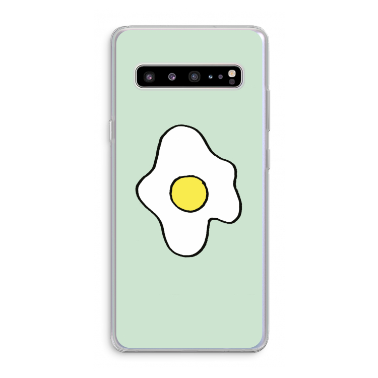 CaseCompany Spiegelei: Samsung Galaxy S10 5G Transparant Hoesje