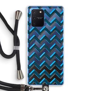 CaseCompany Onderbroken lijn: Samsung Galaxy Note 10 Lite Transparant Hoesje met koord