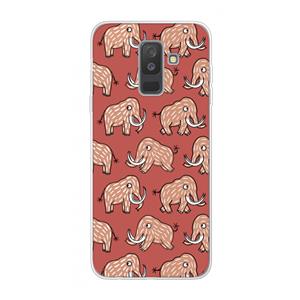 CaseCompany Mammoet: Samsung Galaxy A6 Plus (2018) Transparant Hoesje