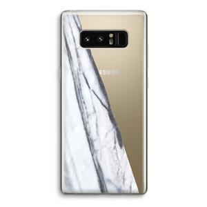 CaseCompany Gestreepte marmer: Samsung Galaxy Note 8 Transparant Hoesje