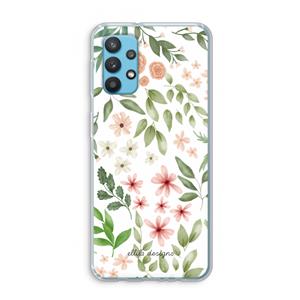 CaseCompany Botanical sweet flower heaven: Samsung Galaxy A32 4G Transparant Hoesje