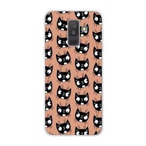 CaseCompany Kat: Samsung Galaxy A6 Plus (2018) Transparant Hoesje