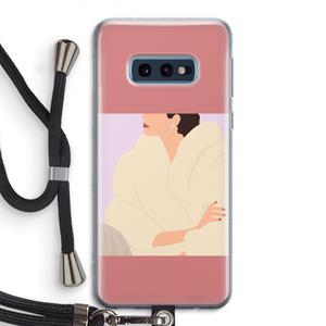 CaseCompany Cosy: Samsung Galaxy S10e Transparant Hoesje met koord