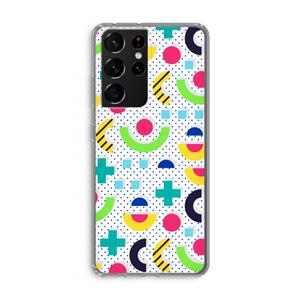 CaseCompany 8-bit N°1: Samsung Galaxy S21 Ultra Transparant Hoesje