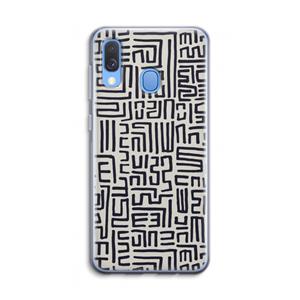 CaseCompany Moroccan Print: Samsung Galaxy A40 Transparant Hoesje