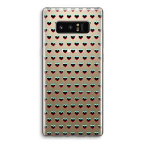 CaseCompany Hartjes: Samsung Galaxy Note 8 Transparant Hoesje
