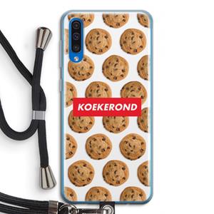 CaseCompany Koekerond: Samsung Galaxy A50 Transparant Hoesje met koord