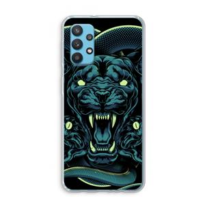 CaseCompany Cougar and Vipers: Samsung Galaxy A32 4G Transparant Hoesje