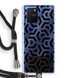 CaseCompany Crazy pattern: Samsung Galaxy Note 10 Lite Transparant Hoesje met koord