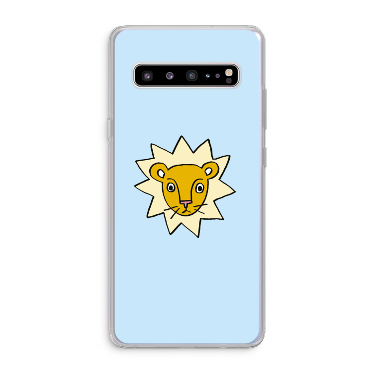 CaseCompany Kleine leeuw: Samsung Galaxy S10 5G Transparant Hoesje