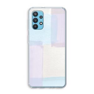 CaseCompany Square pastel: Samsung Galaxy A32 4G Transparant Hoesje
