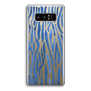 CaseCompany Blauwe nerven: Samsung Galaxy Note 8 Transparant Hoesje