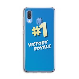 CaseCompany Victory Royale: Samsung Galaxy A40 Transparant Hoesje