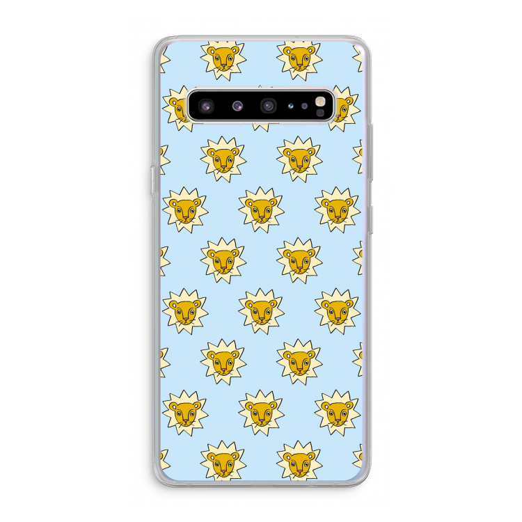 CaseCompany Leeuwenkoppen: Samsung Galaxy S10 5G Transparant Hoesje