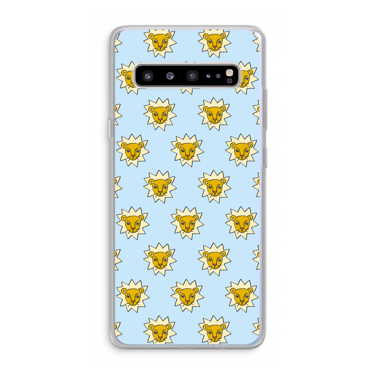 CaseCompany Leeuwenkoppen: Samsung Galaxy S10 5G Transparant Hoesje