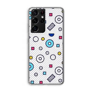 CaseCompany 8-bit N°9: Samsung Galaxy S21 Ultra Transparant Hoesje