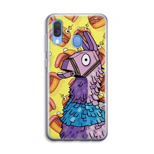 CaseCompany Loot Burger: Samsung Galaxy A40 Transparant Hoesje