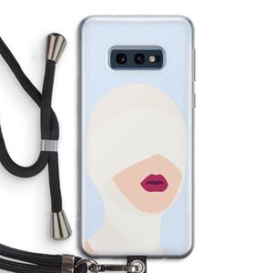 CaseCompany Incognito: Samsung Galaxy S10e Transparant Hoesje met koord
