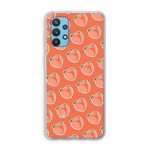 CaseCompany Just peachy: Samsung Galaxy A32 4G Transparant Hoesje