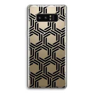 CaseCompany Geometrisch patroon: Samsung Galaxy Note 8 Transparant Hoesje