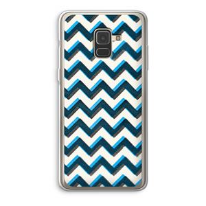 CaseCompany Onderbroken lijn: Samsung Galaxy A8 (2018) Transparant Hoesje