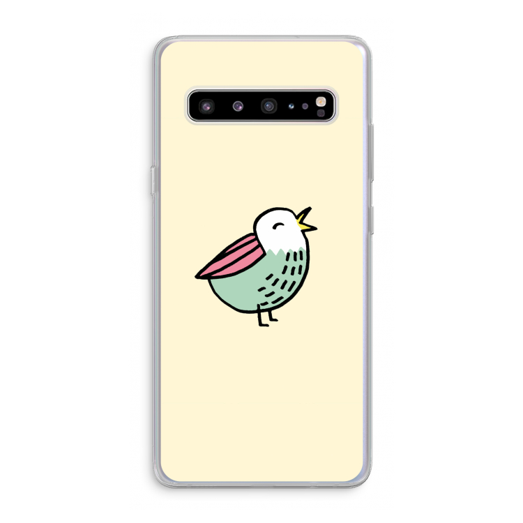 CaseCompany Birdy: Samsung Galaxy S10 5G Transparant Hoesje