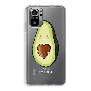 CaseCompany Avocuddle: Xiaomi Redmi Note 10S Transparant Hoesje