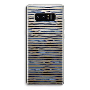 CaseCompany Verrassende lijnen: Samsung Galaxy Note 8 Transparant Hoesje